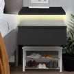 Levede 2x Bedside Tables Side Table Black-2006733164449501190