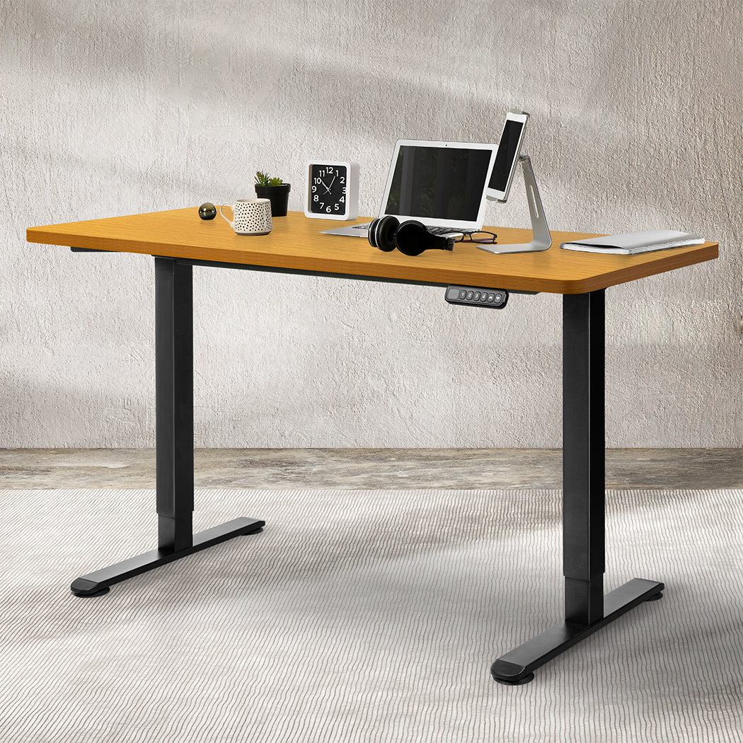 Levede Motorised Standing Desk Adjustable 120cm Natural 800x 1.5MM-2006733290450587655