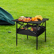 Levede Folding Camping Table Portable Black-2018816691739430919