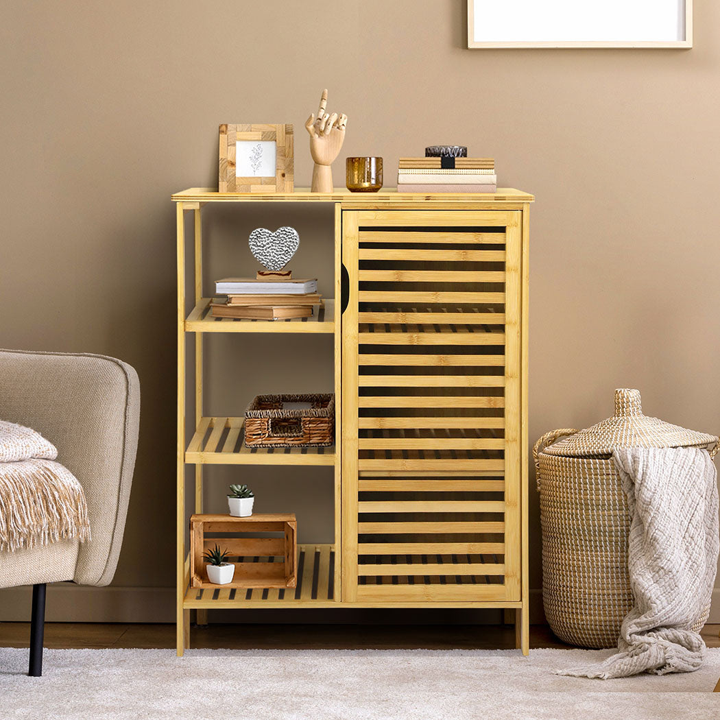 Levede  Bathroom Bamboo Storage Cabinet Natural-2006732841093828614