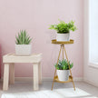 Levede Plant Stand 2 Tiers Outdoor Indoor Gold Medium-2006732933125246983