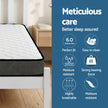 Giselle Single Mattress and Artiss Bed Frame Set White Solid Pine with 16cm Mattress
