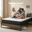 Giselle Double Mattress 16cm and Artiss Metal Bed Frame Set for Guest Rooms Studios