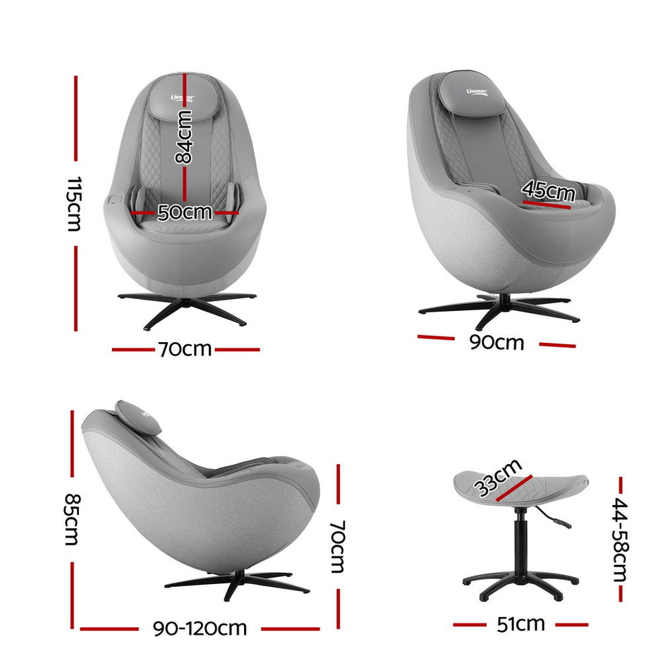Livemor Massage Chair Electric Recliner Home Massager 3D ROLI