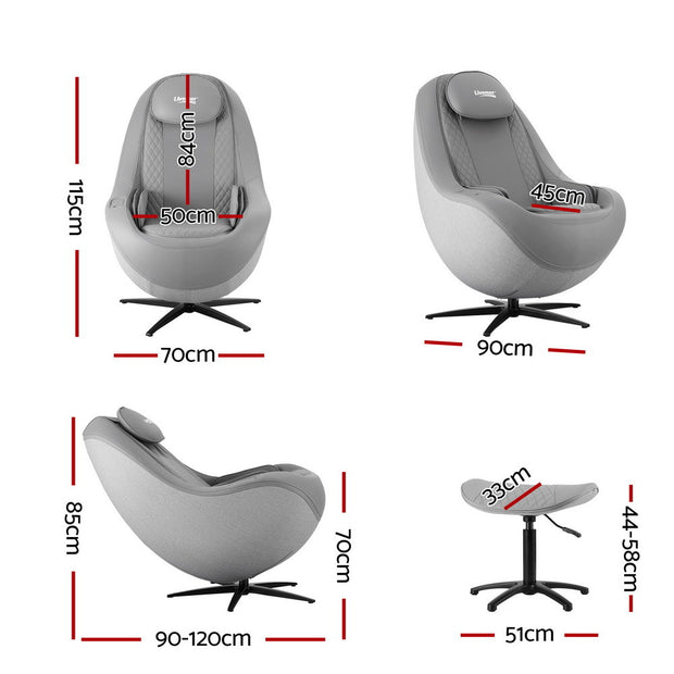 Livemor Massage Chair Electric Recliner Home Massager 3D ROLI