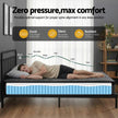 Giselle Bedding King Mattress 25cm Pocket Spring Latex Euro Top Medium Firm Bed