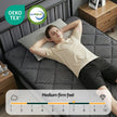 Giselle Bedding Single Mattress 25cm Pocket Spring Latex Euro Top Medium Firm Bed
