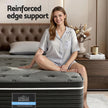 Giselle Bedding Single Mattress 35cm Euro Top with Graphene Cooling Comfort Medium Firm