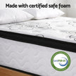 Giselle Bedding Queen Mattress 30cm Pocket Spring Euro Top Medium Firm Foam