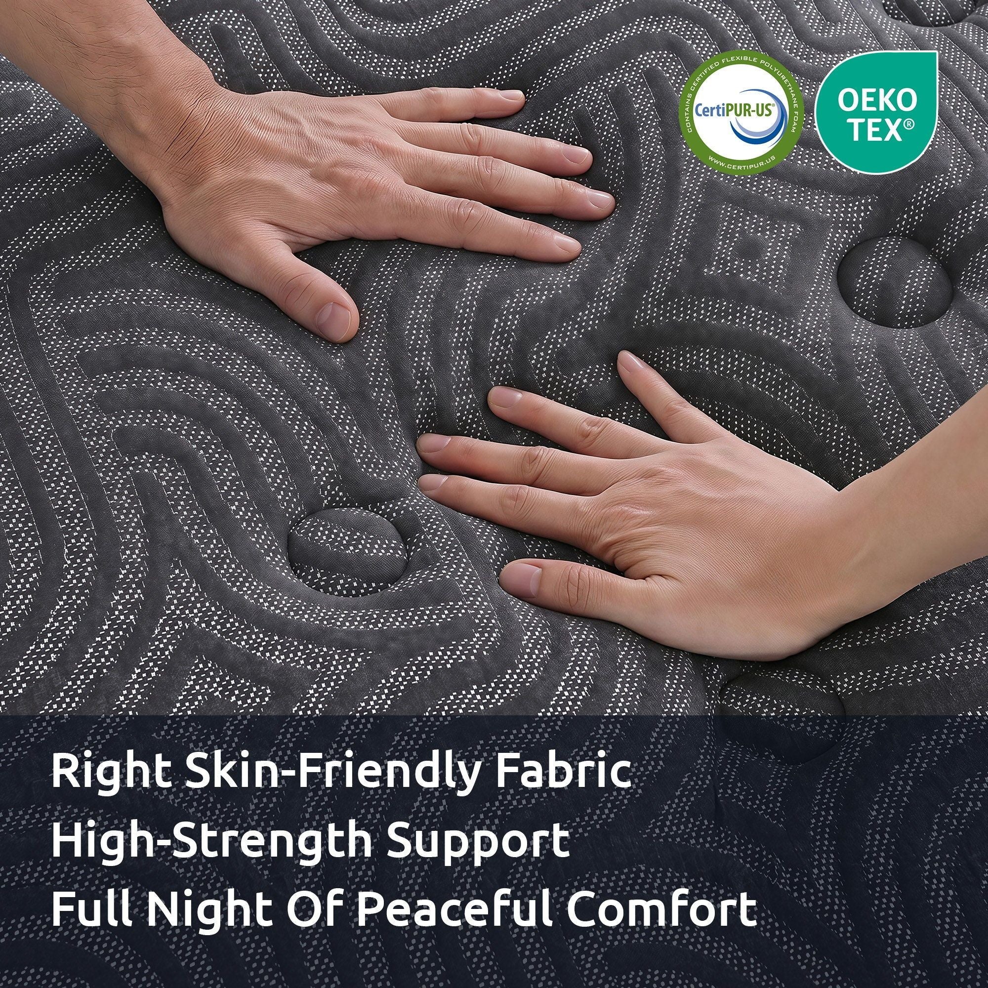 Levitex King Mattress 34 cm 5-Zone Pressure Relief  Pocket Spring with Reinforced Edge Support & Breathable Gel Memory Foam Hybrid Mattress