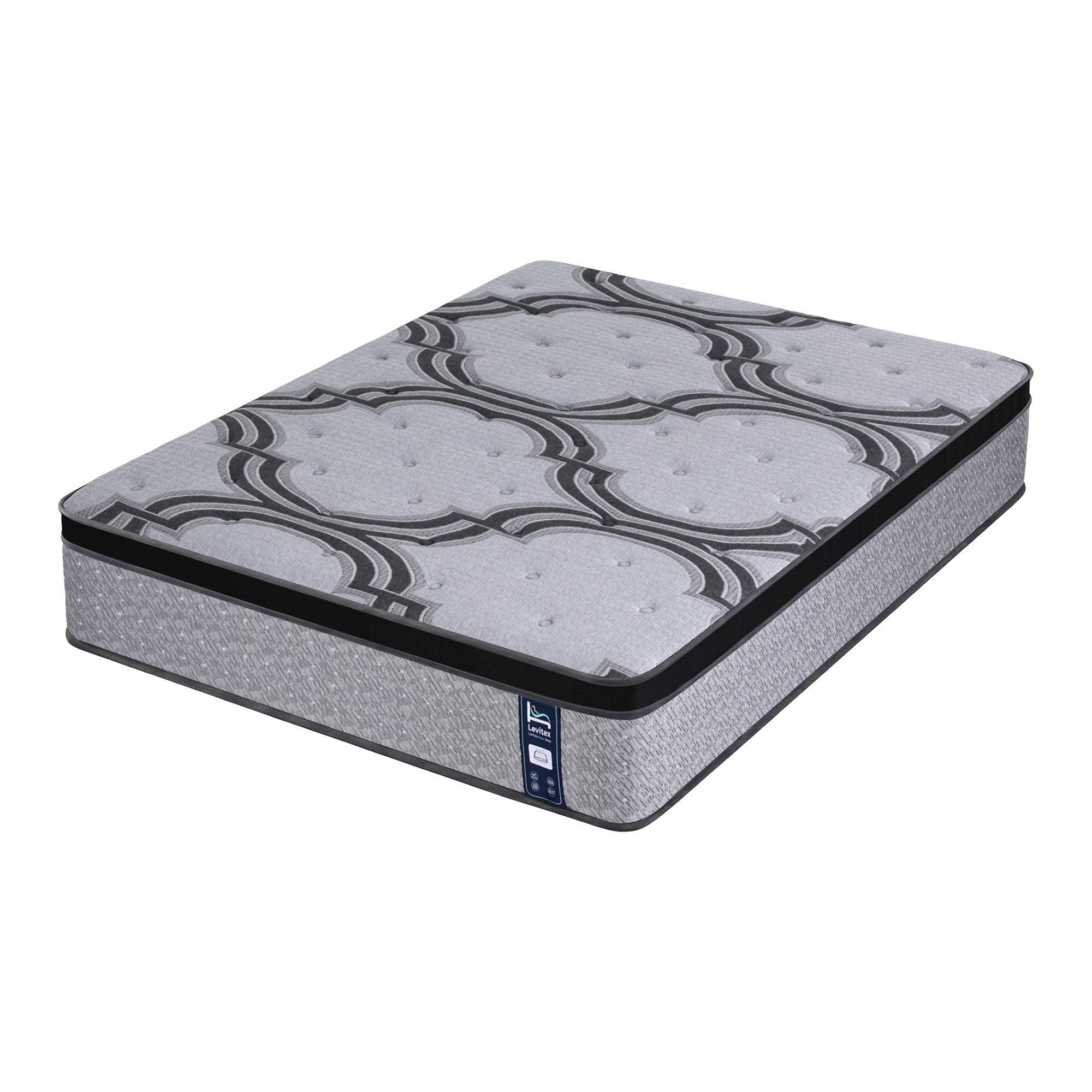 Levitex Queen Mattress 34 cm 5-Zone Pocket Spring with Latex & Memory Foam or Extra Lumbar & Shoulder Support