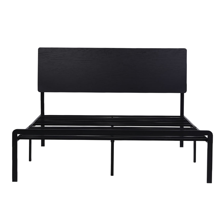 Artiss Bed Frame Queen Size LED Metal Bed Base with Charging Station LAN