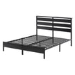 Artiss Bed Frame Double Size LED Metal Bed Base with Charging Station