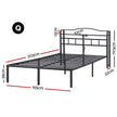 Artiss Bed Frame Queen Size with Charging Station WAVE