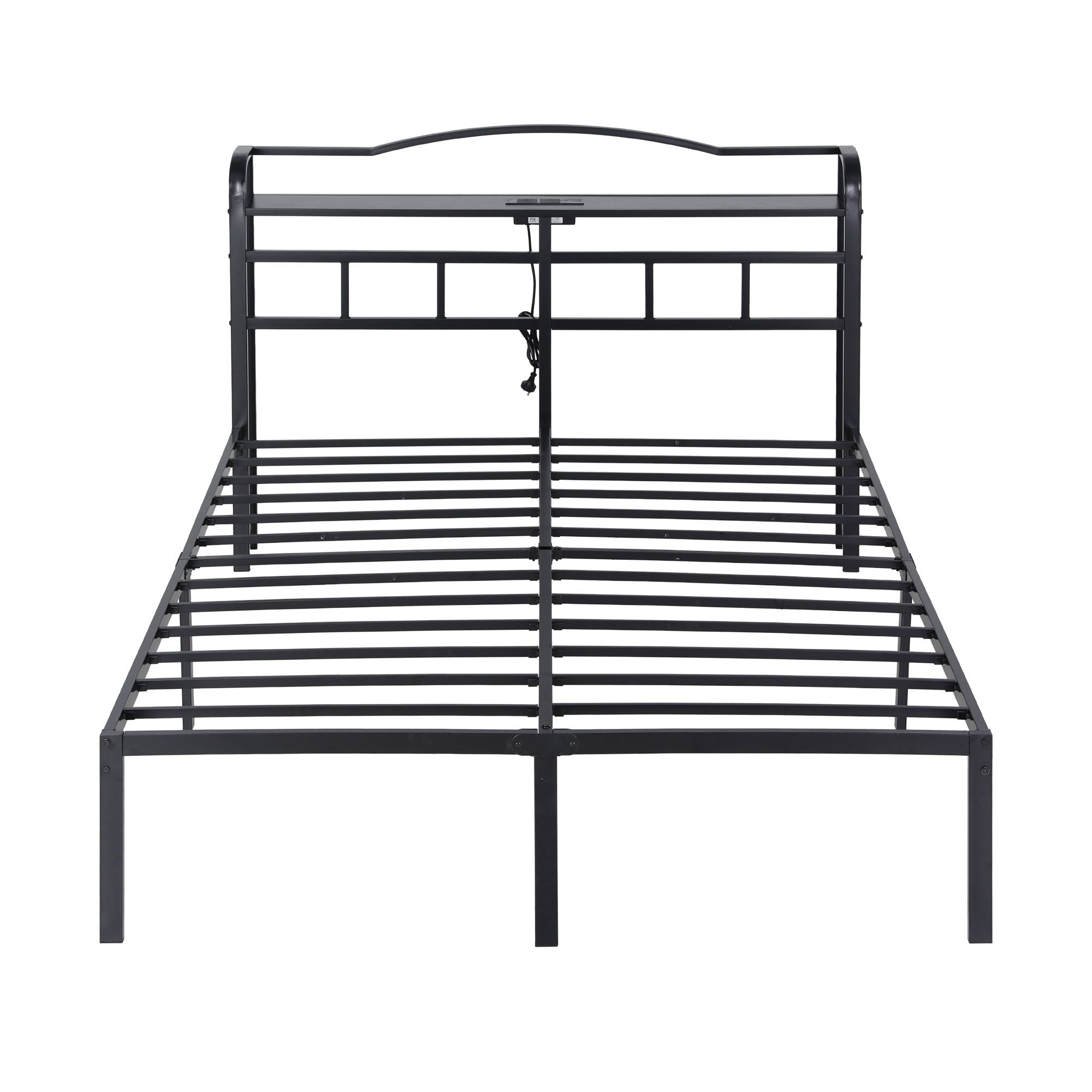 Artiss Bed Frame Queen Size with Charging Station WAVE
