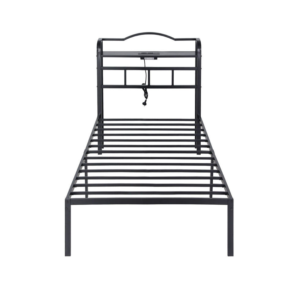 Artiss Bed Frame Single Size with Charging Station WAVE
