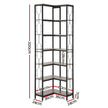 Artiss 6 Tiers Bookshelf Corner Shelf Bookcase Display Shelves Oak