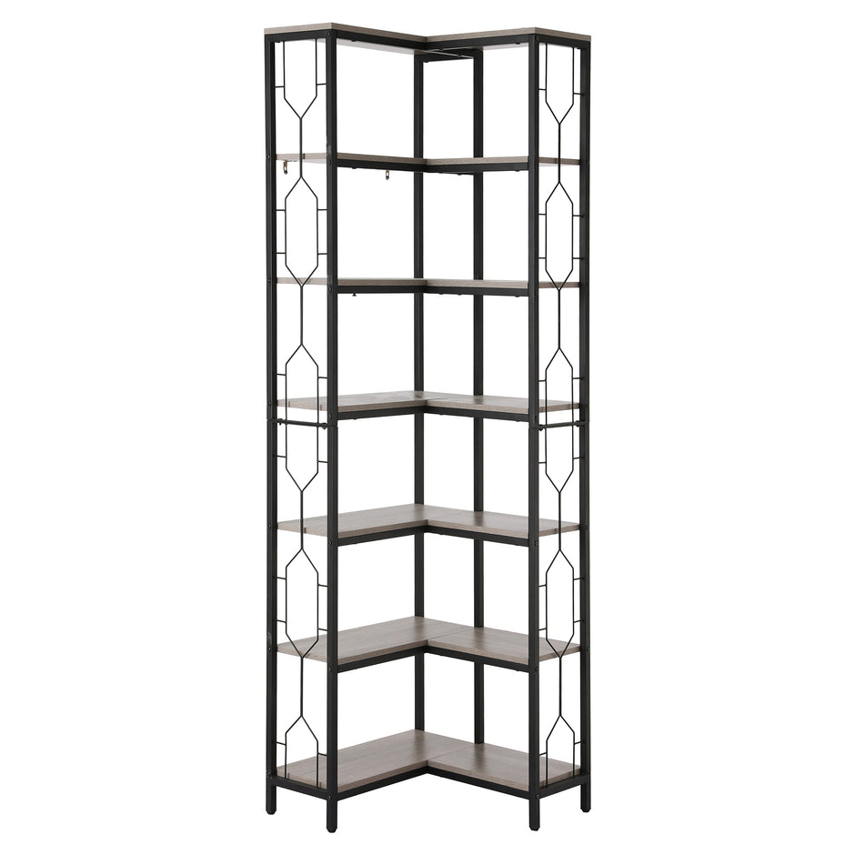 Artiss 6 Tiers Bookshelf Corner Shelf Bookcase Display Shelves Oak