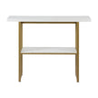 Artiss Console Table Marble Effect White&Gold