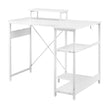 Artiss Computer Desk L-Shape Home Office Study Table Open Shelves White 100CM