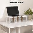 Artiss Computer Desk L-Shape Home Office Study Table Open Shelves White 100CM