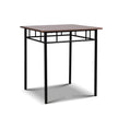 Artiss Dining Table And Chairs Set fo 3 Walnut