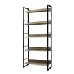 Artiss Bookshelf 5 Tiers - NOE Black and Oak