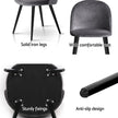 Artiss Dining Chairs Set of 4 Velvet Solid Curved Dark Grey