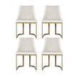 Artiss Dining Chairs Set of 4 Linen Fabric Frame Beige