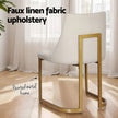 Artiss Dining Chairs Set of 4 Linen Fabric Frame Beige