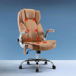 Artiss 8 Point Massage Office Chair PU Leather Brown