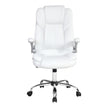 Artiss 8 Point Massage Office Chair PU Leather White