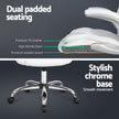 Artiss 8 Point Massage Office Chair PU Leather White
