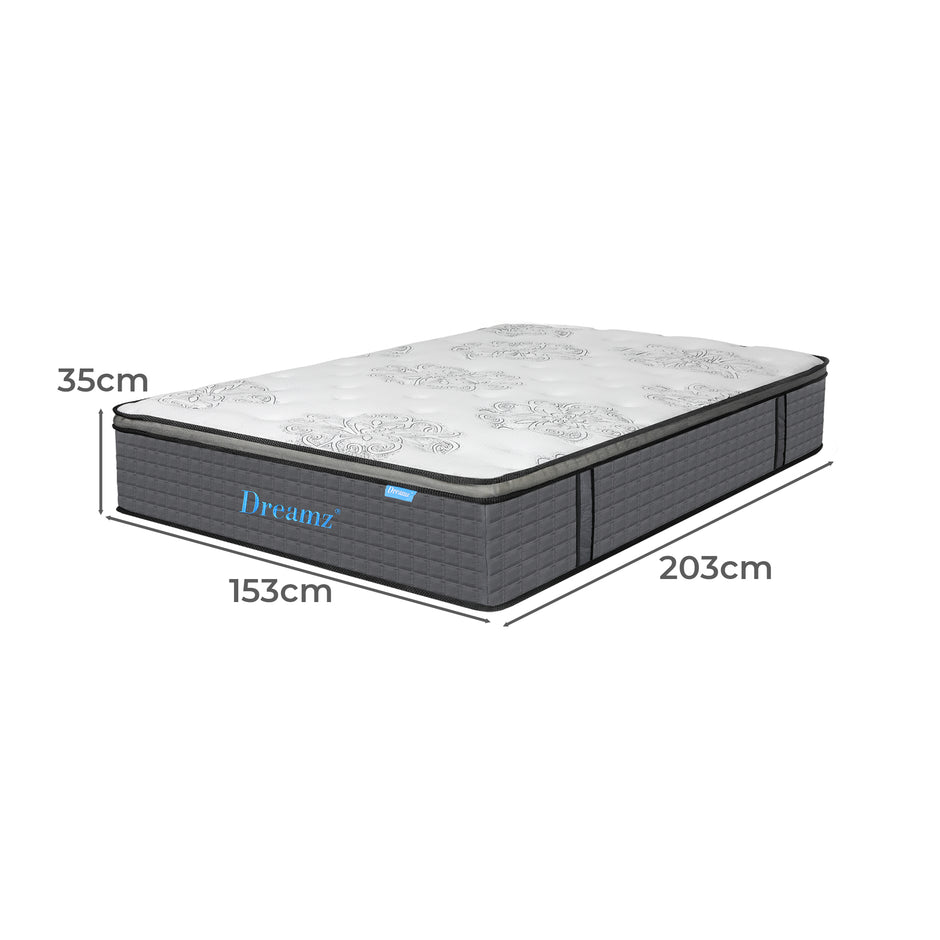 Dreamz Spring Mattress Bed Pocket Egg Queen-2006732740527001602