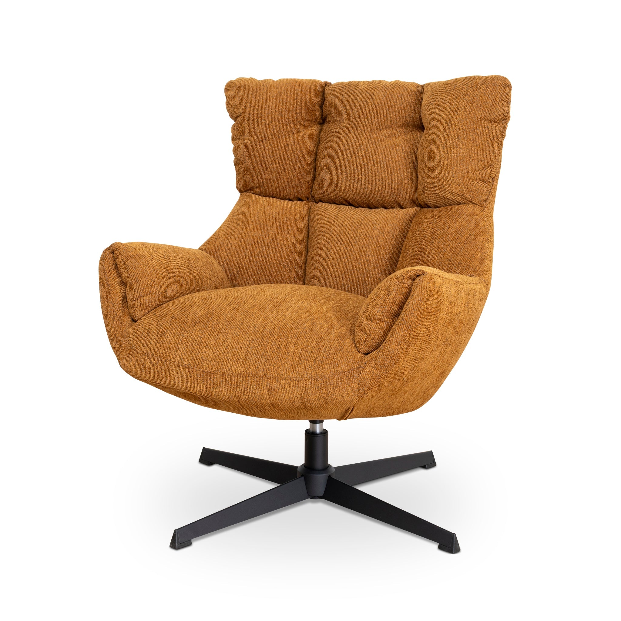 COC10289-LF Swivel Armchair - Honey Yellow