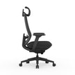 COC12625-AV Mesh Office Chair - Full Black with Headrest