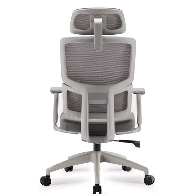 COC8964-UN Mesh Ergonomic Office Chair with Headrest - Grey