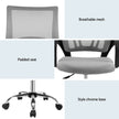 Artiss 2x Mesh Office Chair Mid Back Grey