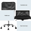 Artiss 2x Mesh Office Chair Mid Back Black