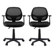 Artiss 2x Mesh Office Chair Computer Gaming Desk Chairs Work Study Mid Back Black