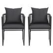 Gardeon 2PC Outdoor Dining Chairs Woven Rope Chair Patio Furniture Garden Steel