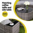 Gardeon 8 Seater Outdoor Sofa Set 11PCS Table Chair Set Garden Rattan Furniture