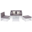 Gardeon 4 Seater Outdoor Sofa Set 5PCS Table Chair Set Garden Patio Furniture