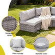 Gardeon 8 Seater Outdoor Sofa Set 14PCS Table Chair Set Rattan Patio Furniture