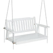 Gardeon Porch Swing Chair with Chain Garden Chair Outdoor Furniture Wooden White