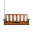 Gardeon Porch Outdoor Swing Chair Patio Furniture Wooden Bench 2 Seat Cup Holder