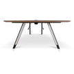 COT10442-SN 3.6m Boardroom Meeting Table - Walnut Top With Black Legs