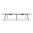 COT10442-SN 3.6m Boardroom Meeting Table - Walnut Top With Black Legs