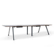 COT10442-SN 3.6m Boardroom Meeting Table - Walnut Top With Black Legs