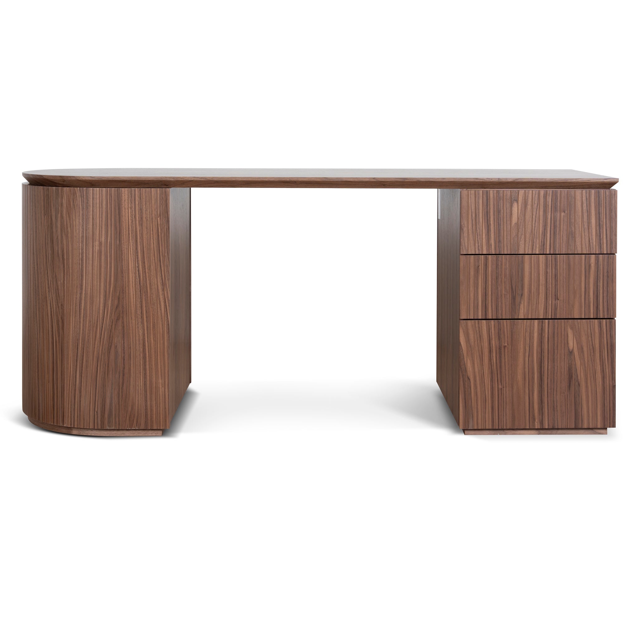 COT10937-CN 1.77m Right Drawer Office Desk - Walnut